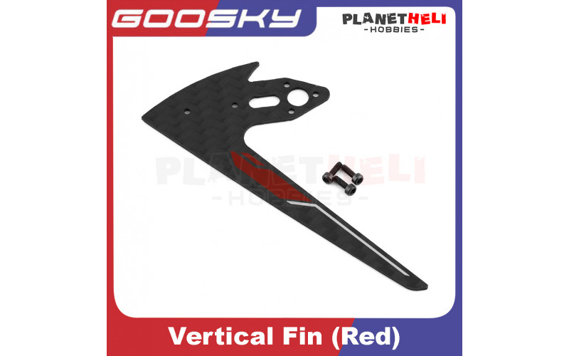 Goosky S2 Vertical fin (Red) spareparts