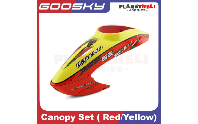 Goosky S2 Canopy Set ( Red/Yellow) spareparts