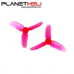 Kingkong 2840 2.8X4 CW CCW 3-blade Propeller 1.5mm Mounting Hole for FPV Quadcopter RC Racer Drones (2 pair) Pink