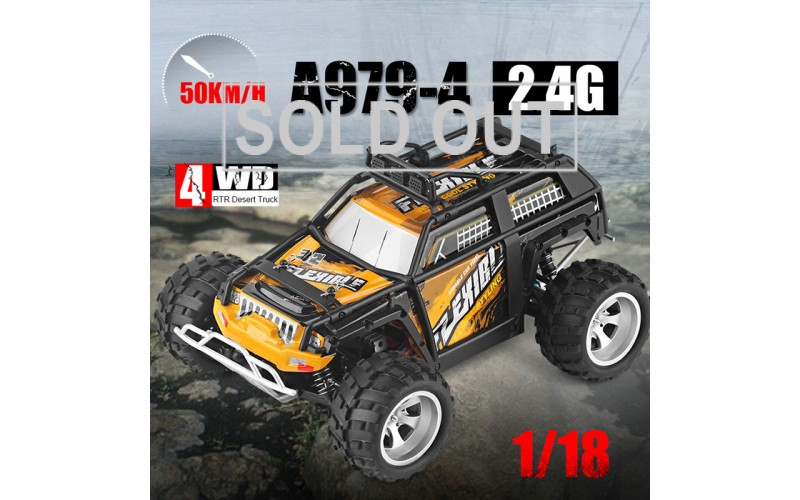 WLtoys A979-4 2.4G 1:18 Scale 4WD 50KM/h High Speed Electric RTR Desert Truck RC Car