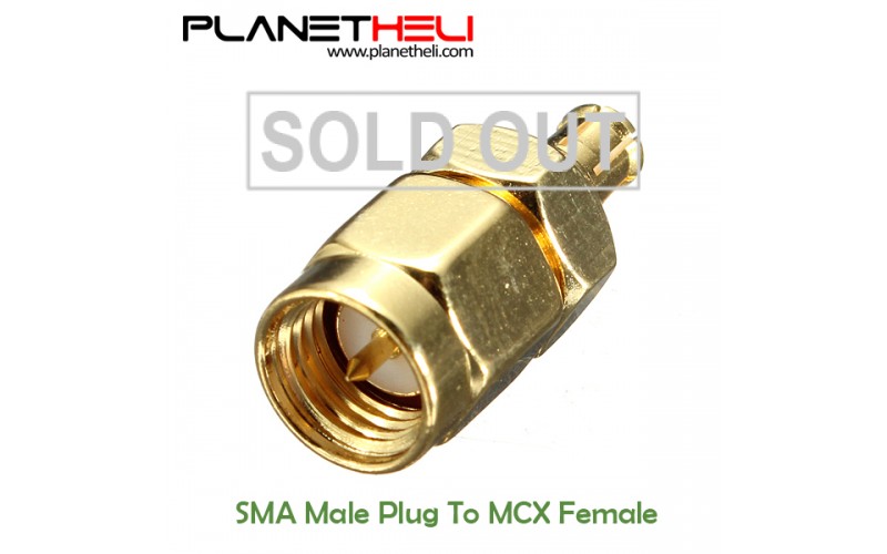 SMA Male Plug To MCX Female Jack RF Coax Adapter Connector Straight Goldplated