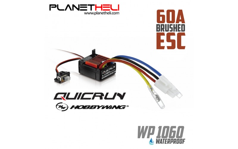 Hobbywing Quicrun 60A Waterproof Brushed ESC Controller for 1:10 RC Car
