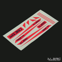 ALZRC - Devil 380 FAST Carbon Fiber Landing Skid Color Sticker - Red