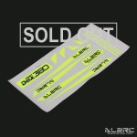 ALZRC - Devil 380 FAST Carbon Fiber Landing Skid Color Sticker - Yellow