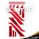 ALZRC - Devil 380 FAST Carbon Vertical Stabilizer Color Sticker - RED