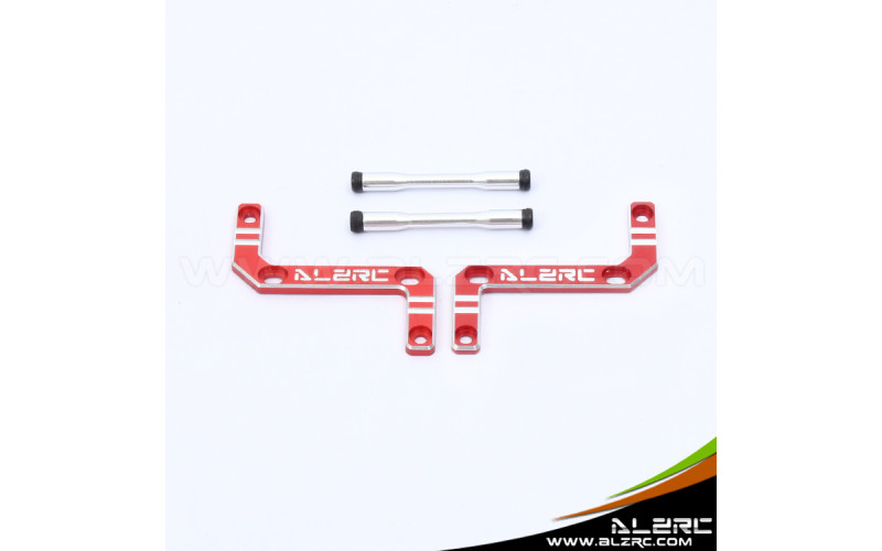 ALZRC - Devil 465/450L Metal Shapely Reinforcement Plate And Brace Assembly - Red
