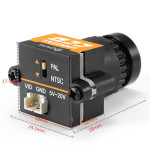 Eachine 1000TVL 1/3 CCD 110 Degree 2.8mm Lens Mini FPV CAmeera NTSC PAL Switchable