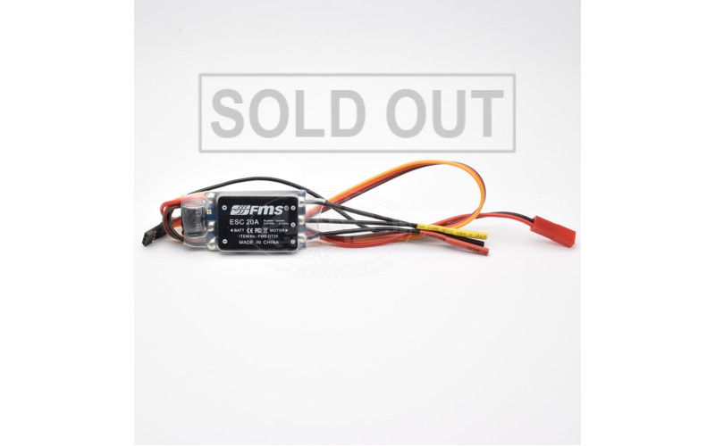 FMS 20A ESC For 800mm warbirds/1100mm J3/ 1100mm Cess 182/Easy 1280