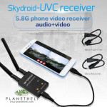 Skydroid UVC Dual Antenna Control Receiver OTG 5.8G 150CH Full Channel FPV Receiver W/Audio For Android Smartphone