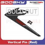 Goosky S2 Vertical fin (Red) spareparts