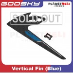 Goosky S2 Vertical fin (Blue) spareparts