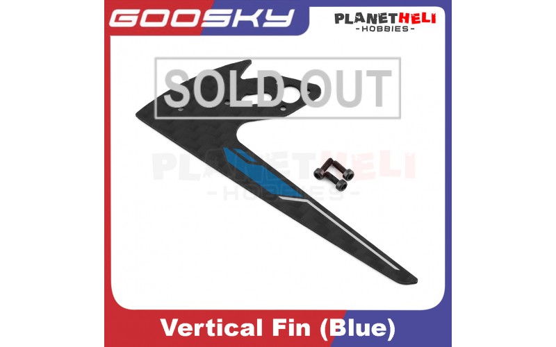 Goosky S2 Vertical fin (Blue) spareparts