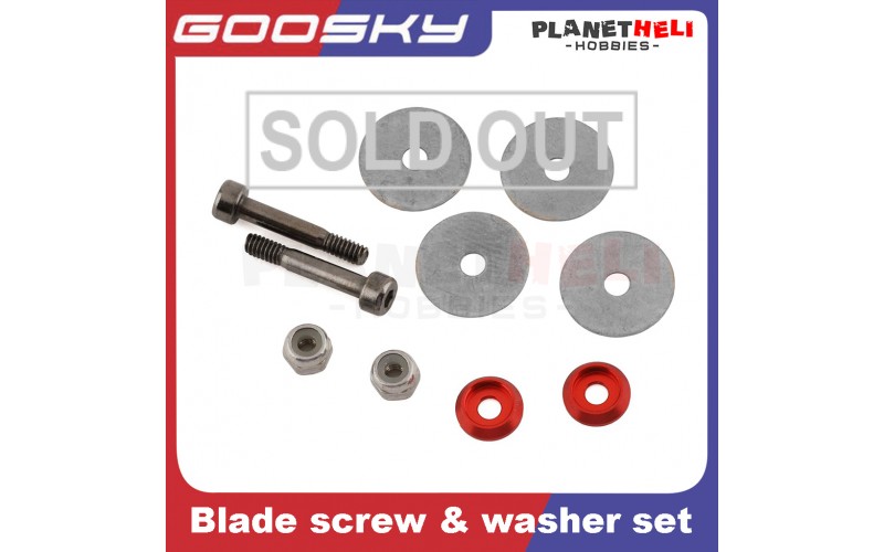 Goosky S2 Blade screw & washer set spareparts