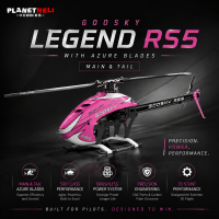 Goosky Legend RS5 Kit Pink With Azure main blade(560mm) & tail blade(95mm)