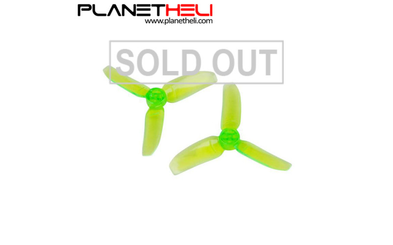 Kingkong 2840 2.8X4 CW CCW 3-blade Propeller 1.5mm Mounting Hole for FPV Quadcopter RC Racer Drones (2 pair) Green