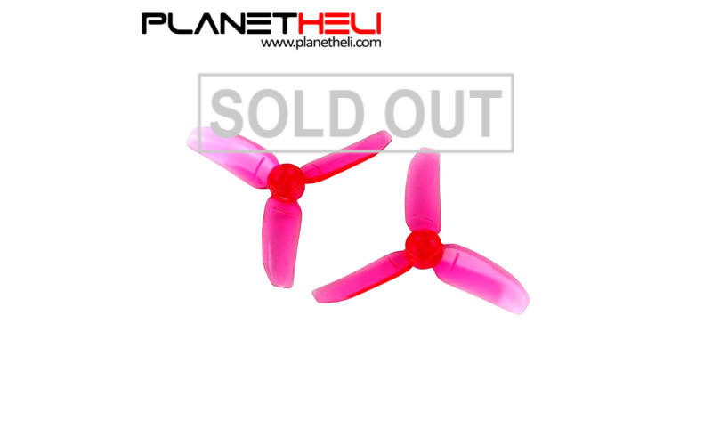 Kingkong 2840 2.8X4 CW CCW 3-blade Propeller 1.5mm Mounting Hole for FPV Quadcopter RC Racer Drones (2 pair) Pink