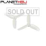 Kingkong 2840 2.8X4 CW CCW 3-blade Propeller 1.5mm Mounting Hole for FPV Quadcopter RC Racer Drones (2 pair) White