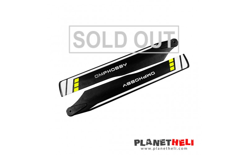 OMPHOBBY M2 V2 3D Helicopter Main Blade (Yellow)