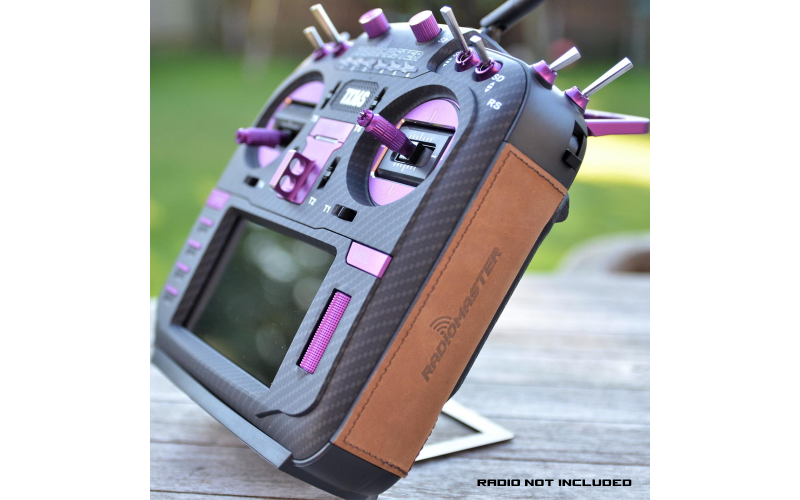 RadioMaster TX16s Optional Brown or Cowboy Leather Side Grips (pair)