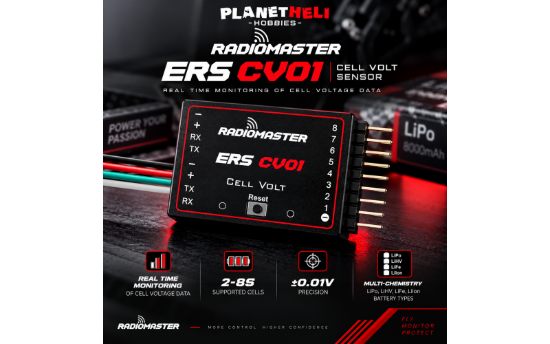 Radiomaster ERS-CV01 - Precision Cell Voltage Sensor for compatible ExpressLRS PWM Receivers