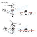 Tarot 7 degrees inclination 1806 motor mount TL300H3