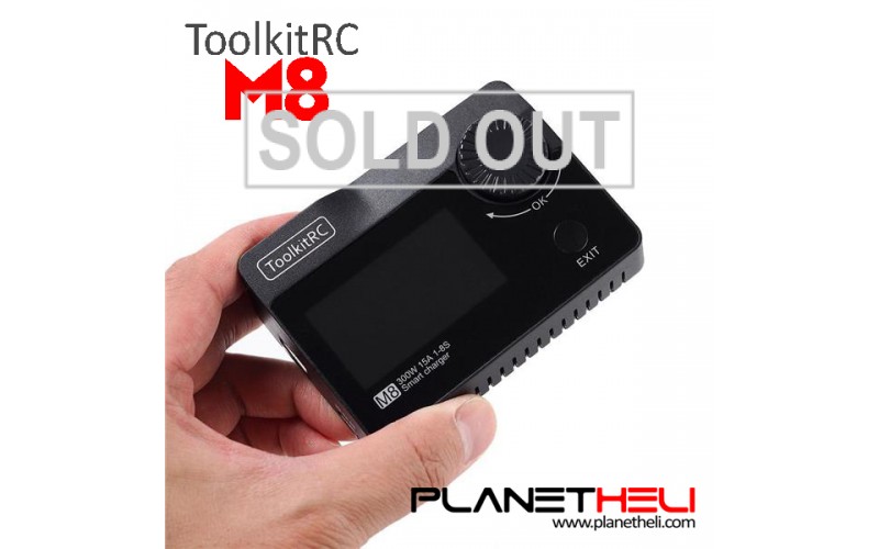 Functional ToolkitRC M8 DC 300W 15A Battery Balance Charger Discharger for 2-8S Lipo Battery