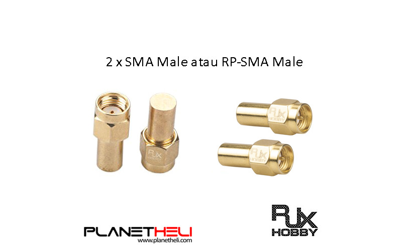RJXHOBBY 2PCS Electronics RF coaxial connector adapter SMA male coaxial Termination Loads 1W DC- 3.0GHz 50Ω