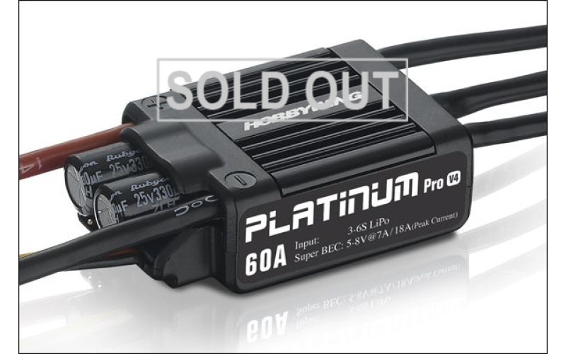 Hobbywing Brushless Platinum 60A ESC V4
