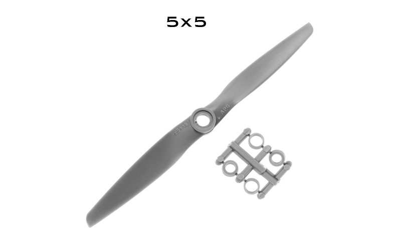 High Quality Grey Plastic APC 5x5 CCW Propeller Blade for RC Airplane Plane Fixed-Wing Part